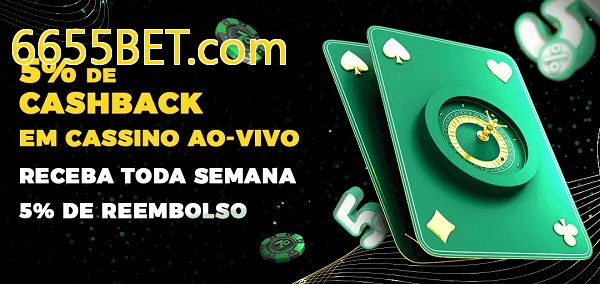 Promoções do cassino ao Vivo 6655BET.com